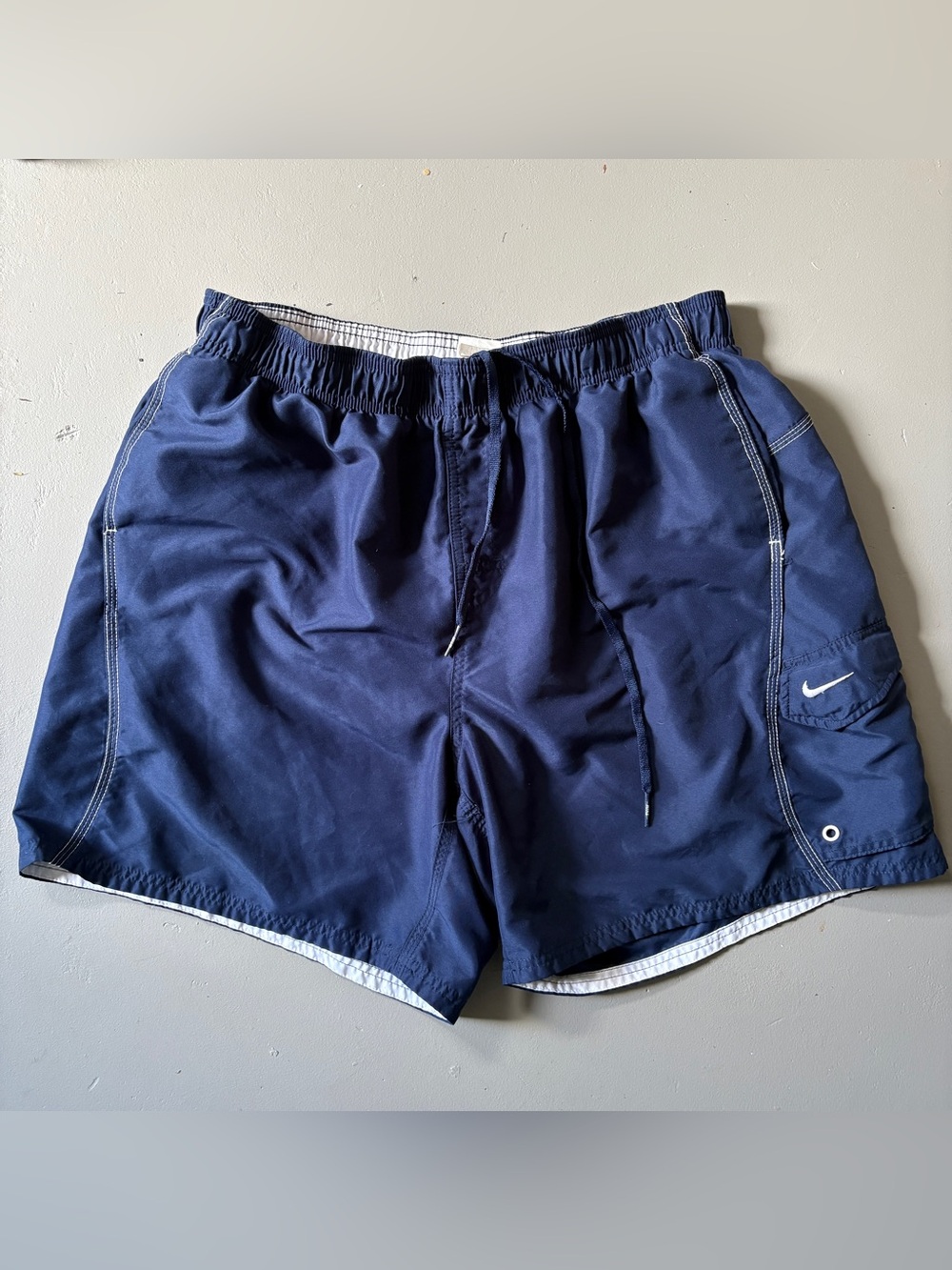 NIKE Men’s XXL Swim Trunks Mesh Lined Shorts - Blue